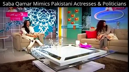 Download Video: Saba Qamar Mimics Pakistani Actresses & Politicians in a Live Show