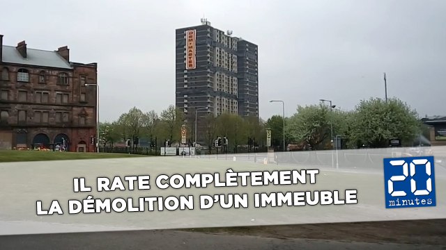 Il rate la démolition d'un immeuble au tout dernier moment