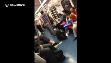 Man swears at commuters after being told to stop smoking on Tube train