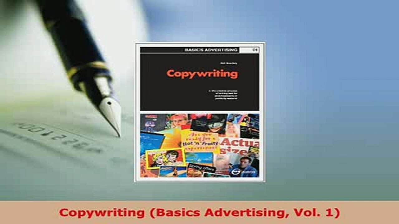 PDF  Copywriting Basics Advertising Vol 1 Free Books