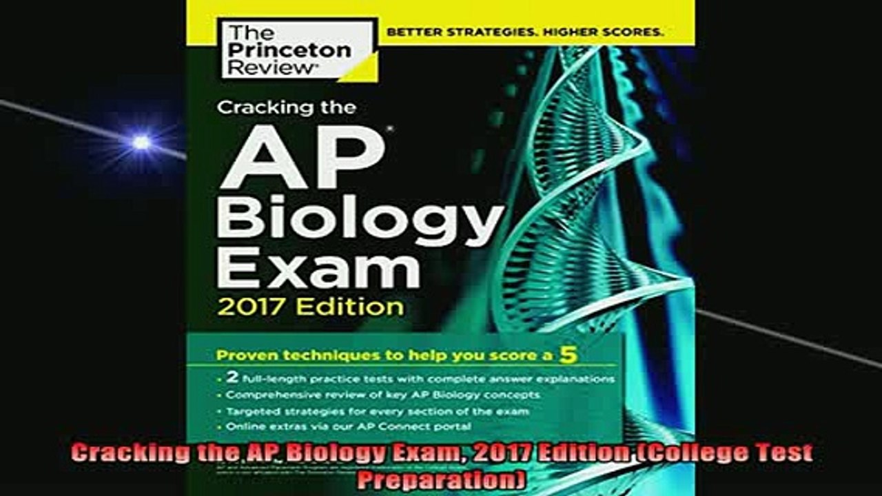 DOWNLOAD FREE Ebooks  Cracking the AP Biology Exam 2017 Edition College Test Preparation Full Free