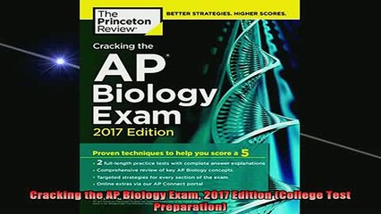DOWNLOAD FREE Ebooks  Cracking the AP Biology Exam 2017 Edition College Test Preparation Full Free