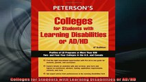 READ FREE Ebooks  Colleges for Students with Learning Disabilities or ADHD Full EBook