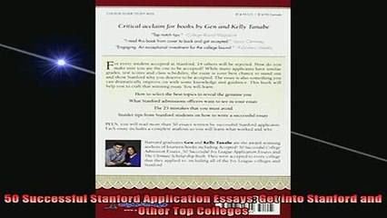 Free Full PDF Downlaod  50 Successful Stanford Application Essays Get into Stanford and Other Top Colleges Full Ebook Online Free