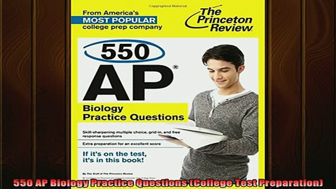 READ FREE FULL EBOOK DOWNLOAD  550 AP Biology Practice Questions College Test Preparation Full EBook