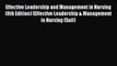 PDF Effective Leadership and Management in Nursing (8th Edition) (Effective Leadership & Management