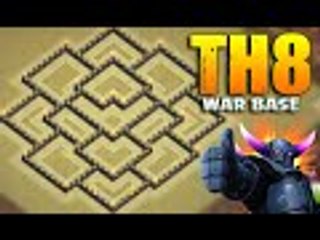 Clash Of Clans - New update - Town hall 8 Th8 War Base Anti Dragon Hog!