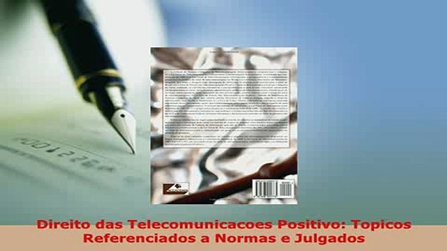 Download Direito das Telecomunicacoes Positivo Topicos Referenciados a Normas e Julgados Read Online