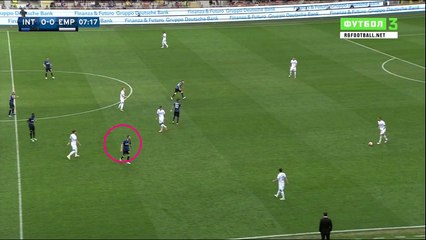 Inter-Empoli Brozovic, Jovetic defending