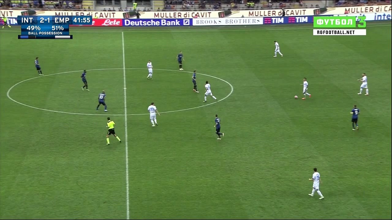 Inter-Empoli Jovetic passive defending 2