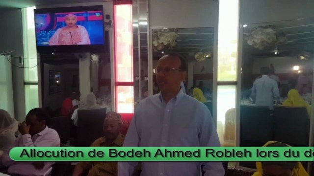 Allocution de Bodeh Ahmed Robleh à l'occasion du dejeuner de remerciement aux membres du CAB pour leur participation actif durant la campagne