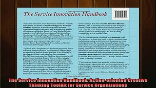 Downlaod Full PDF Free  The Service Innovation Handbook Actionoriented Creative Thinking Toolkit for Service Online Free