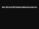 [PDF] Over 100 Local SEO Citation Submission Links List [Read] Full Ebook