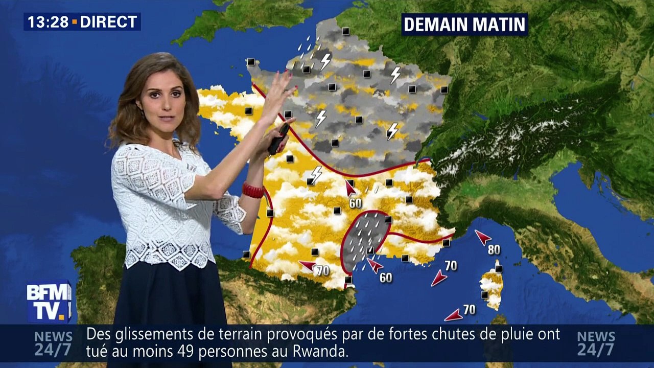 2016 05 09 13H27 FANNY AGOSTINI pour LA METEO de BFM TV