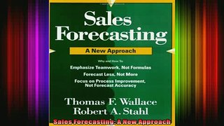 FREE PDF  Sales Forecasting A New Approach  FREE BOOOK ONLINE