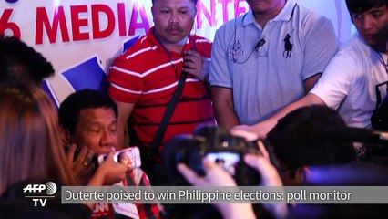 Duterte 'poised to win Philippine elections'