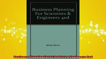 FREE PDF  Business Planning For Scientists  Engineers 4ed  BOOK ONLINE