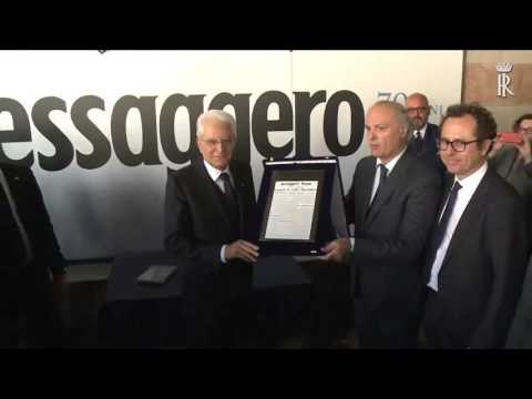 Friuli - Mattarella visita la mostra dal titolo MessaggeroSettanta (06.05.16)