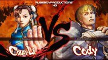 Super Street Fighter IV: Ranked Match #27 Chun-li Vs Cody ~ RubeboyProductions (HD)