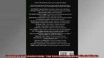 Downlaod Full PDF Free  Leaders Talk Leadership Top Executives Speak Their Minds Full Free