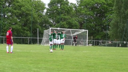 Coup de franc de Guiche contre Dompierre