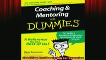 READ book  Coaching and Mentoring For Dummies Free Online