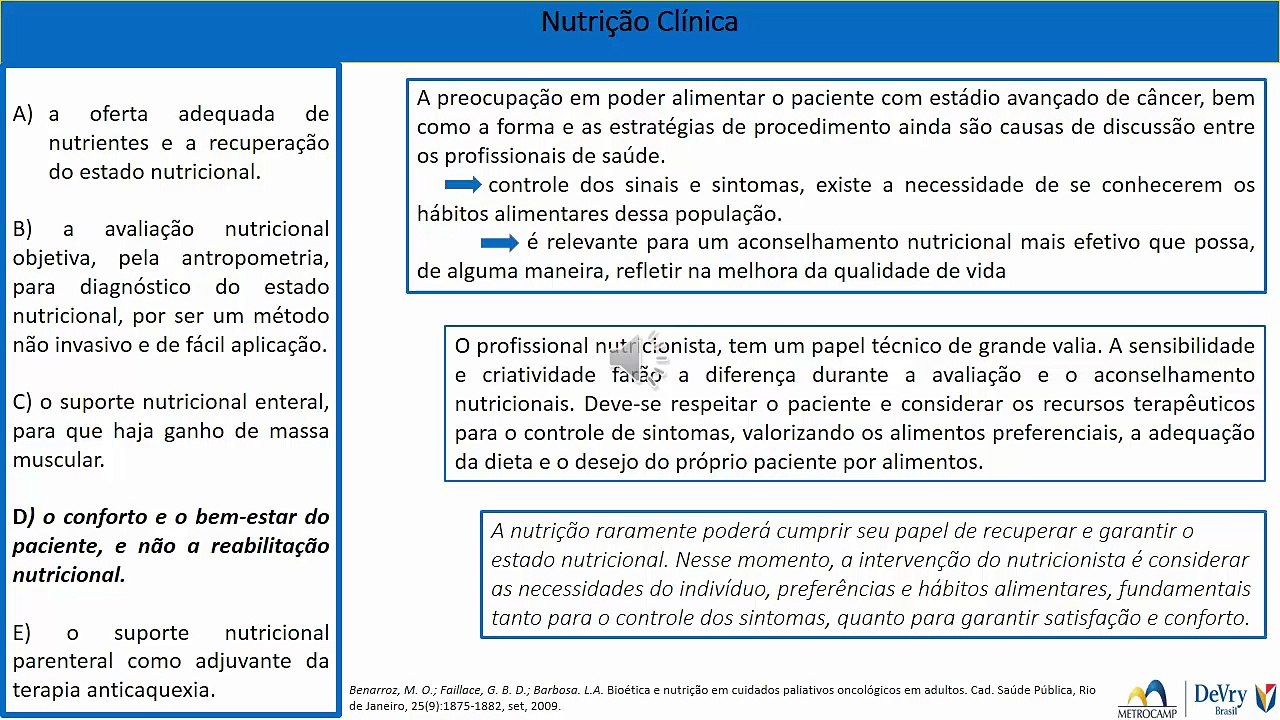 nutricao clinica enade