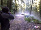 Shooting fire extinguisher with ruger 10/22