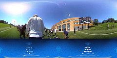 A 360 Look at Defensive Bag Drill During Seahawks Rookie Minicamp