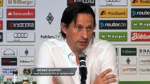 Roger Schmidt gratuliert Gladbach - 'So rum lieber' Borussia Mönchengladbach - Bayer Leverkusen 2 - 1.
