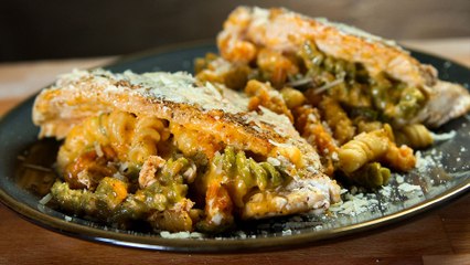 Mac & Cheese Stuffed Chicken, A Meat-and-Carb-Wich