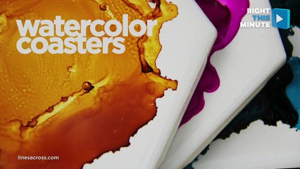 How-To Make Watercolor Coasters