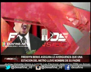 Hijo de Freddy Beras Goico se avergüenza Estación Del Metro lleva su nombre