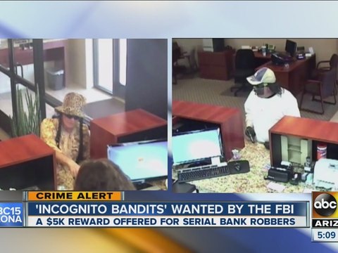“Incognito bandits” wanted by the FBI