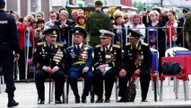 Ukraine rebels parade banned weapons on Victory Day