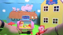Peppa Pig Jouets Camping Car et Camion de Glaces Animation Peppa et sa famille en vacances