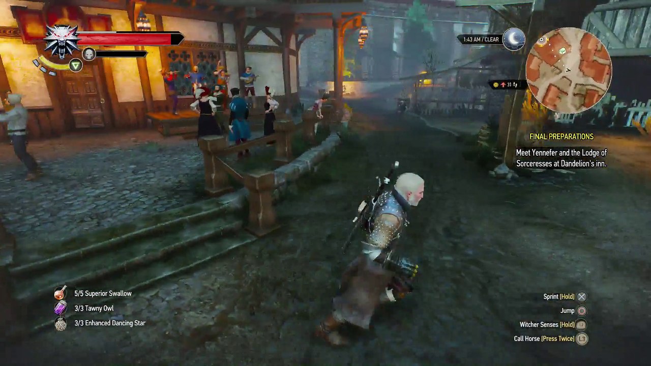 WITCHER 3 DEATH MARCH! WALKTHROUGH 251 - FINAL PREPARATIONS & IT TAKES THREE TO TANGO (TRISS YENNEFER NAKED!)