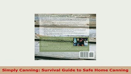 Download  Simply Canning Survival Guide to Safe Home Canning Download Full Ebook