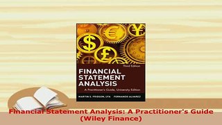 PDF  Financial Statement Analysis A Practitioners Guide Wiley Finance Ebook