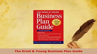 Download  The Ernst  Young Business Plan Guide PDF Book Free