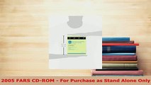 PDF  2005 FARS CDROM  For Purchase as Stand Alone Only Free Books