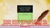 Download  US Army Technical Manual TM 92350259PCL COMBAT VEHICLE PRECOMBAT CHECKLIST FOR CARRIER Free Books