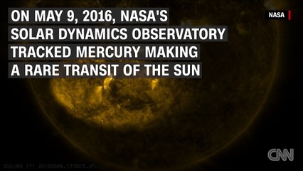 Mercury makes rare pass in front of the sun
