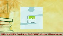 PDF  Milk and Milk Products FAOWHO Codex Alimentarius PDF Full Ebook