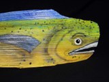 Palm Frond Art MAHI MAHI | DOLPHIN FISH | DORADO by Artist Dale Werner