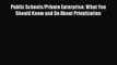 [Read book] Public Schools/Private Enterprise: What You Should Know and Do About Privatization