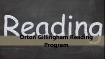 Orton Gillingham reading program and lesson plans for children