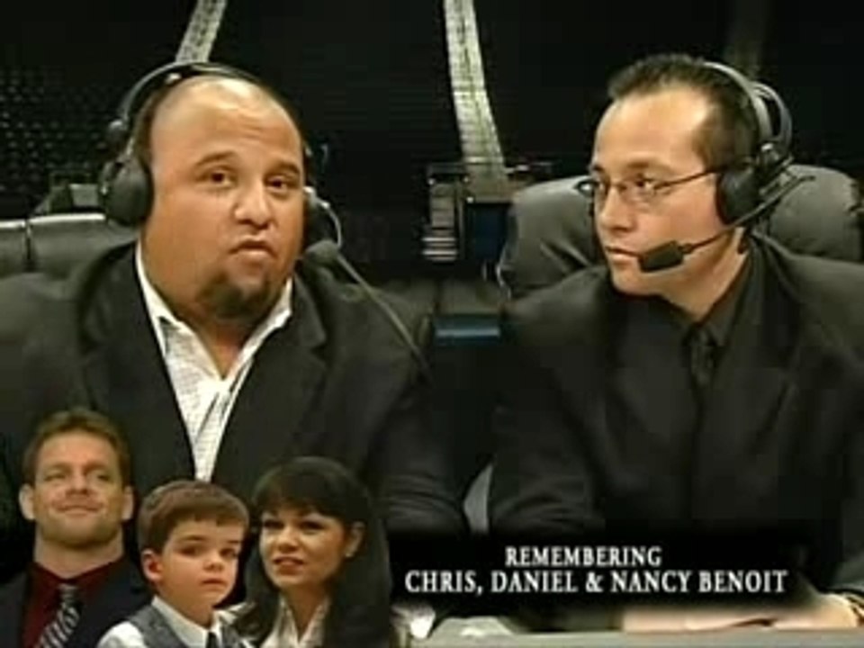 4/15 WWE RAW 25 juin special Benoit mort