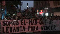 Cientos de chilenos se solidarizan con los pescadores de Chiloé