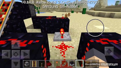 Minecraft pe auto-mining system( quarry )